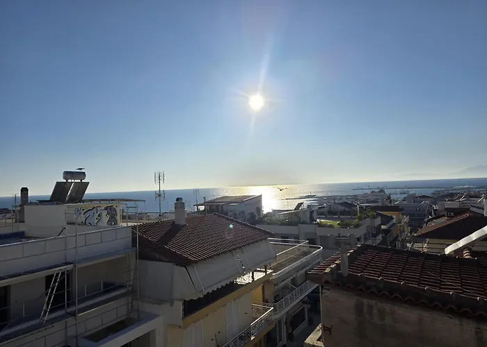 Downtown Sea View Penthouse Daire Nea Moudania